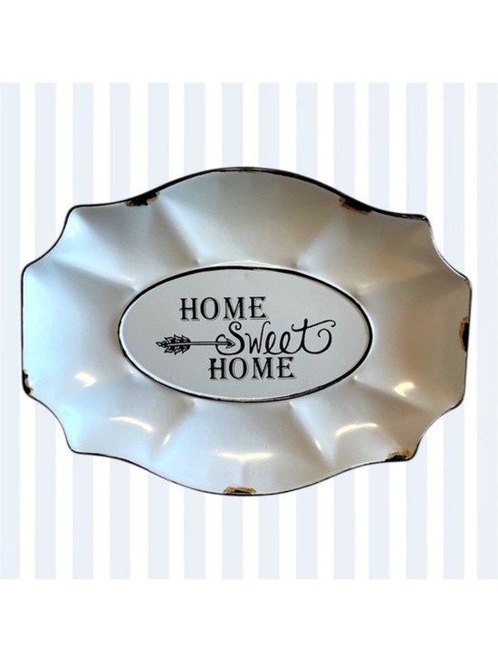 Other - Metallic Farmhouse White 'Home Sweet Home' Home Decor